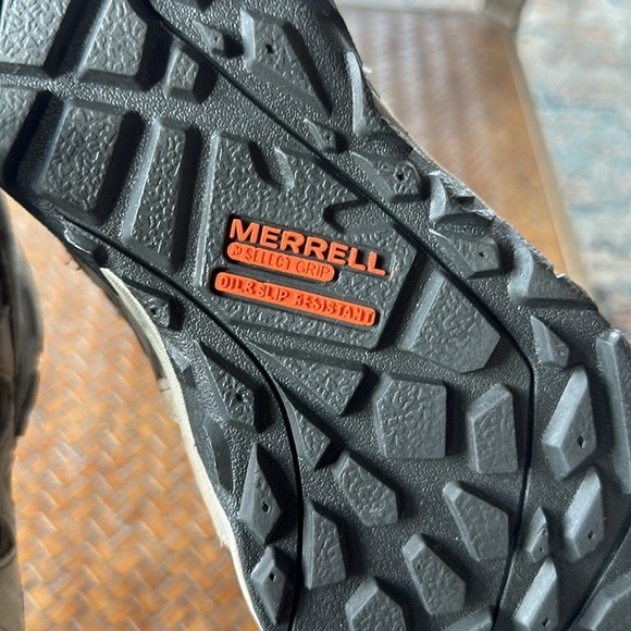 Merrell Women's Siren Mid Waterproof Alloy Toe Work Boots at-Brindle/Boulder 8 - Picture 6 of 9